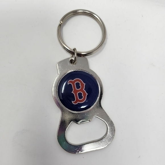 Boston Red Sox Fan Bundle License Plate Holder Pen Keychain Bottle Opener NWOT - Picture 2 of 6
